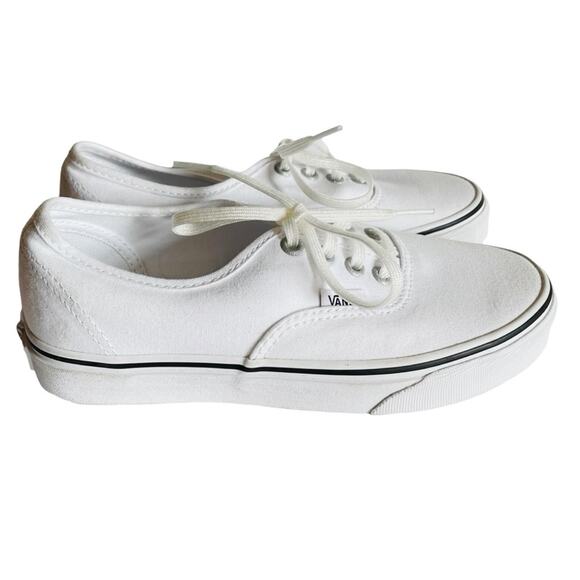 Vans Authentic Eyelets True White Silver Sparkle Size 6 - Picture 1 of 10